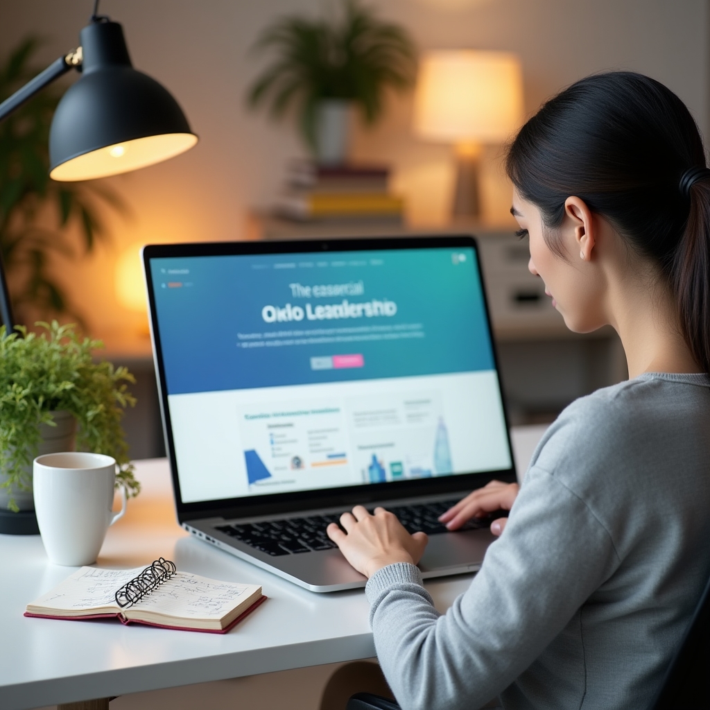 Interfață curs online de leadership